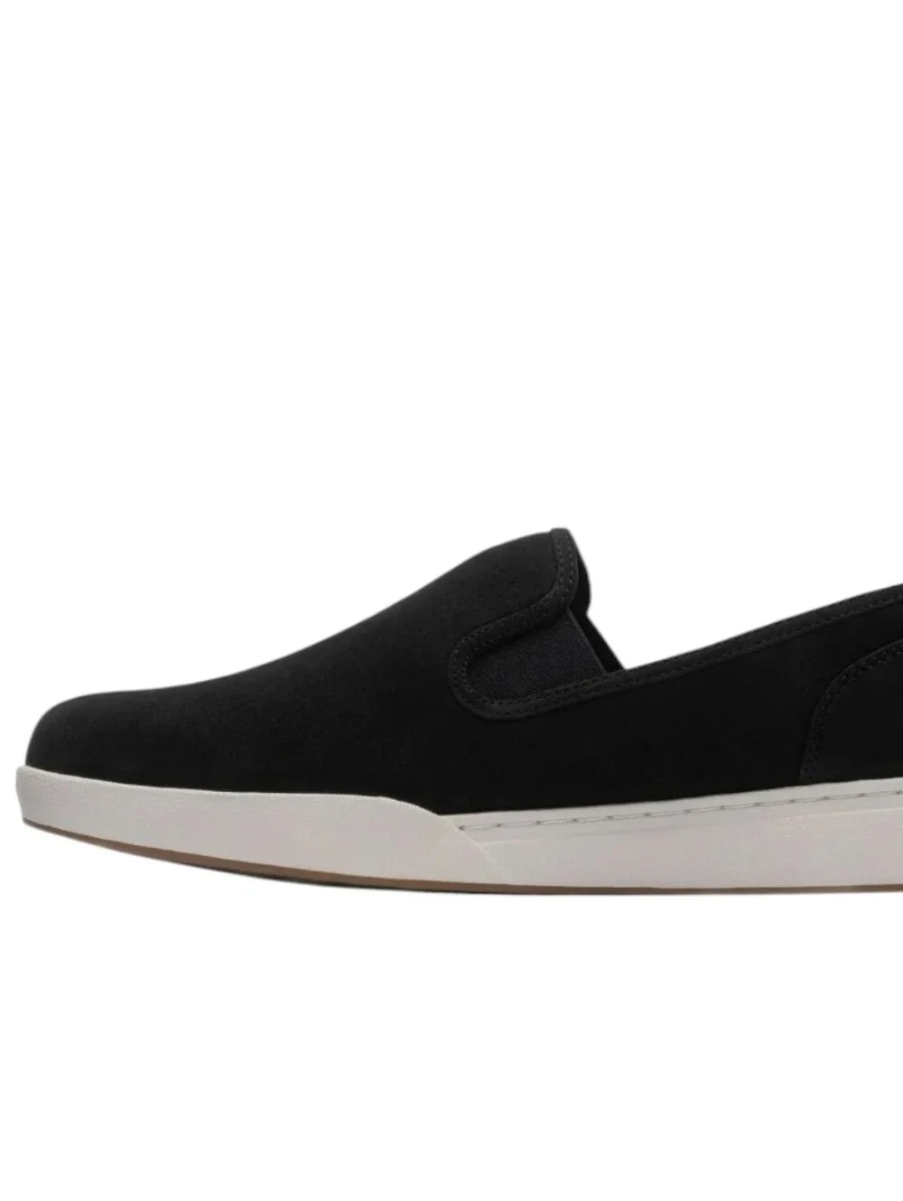 ABEO Encore Black Nubuck Leather Suede Slip On Comfort Sneakers 8.5 Neutral